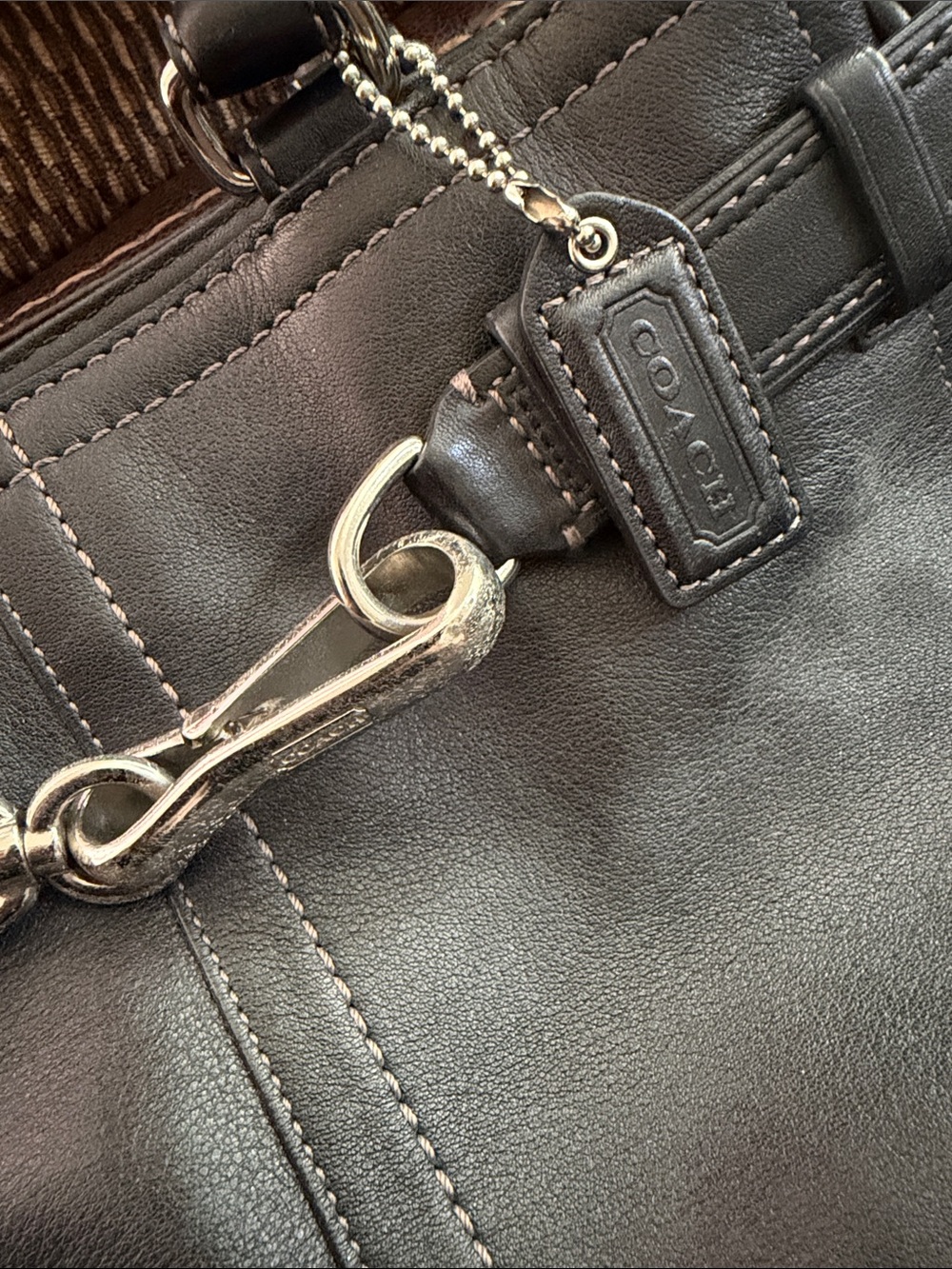 Coach Black Leather Y2K shoulder bag - Picture 2 of 6